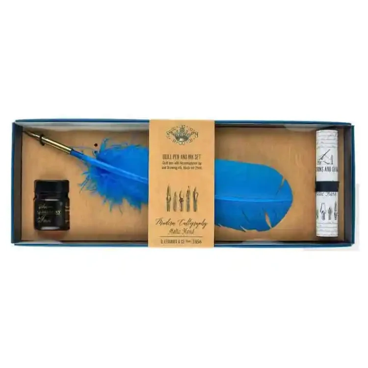 MSH445QPI-800x800-1 MANUSCRIS DE LUX STILOU DE GÂSCĂ ȘI CERNEALĂ SET MSH445QPI - Imagine 1