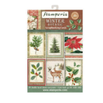 BLOC DE HÂRTIE BOTANICĂ DE IARNĂ STAMPERIA 11.4/16.5CM - SBBPC06