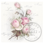 ȘERVEȚELE DECOUPAGE VINTAGE SAGEN 33/33 CM - 80015