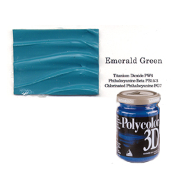 120356-81403 VOPSEA ACRILICĂ MAIMERI 3D 140 ML. - VERDE EMERALD - Imagine 1