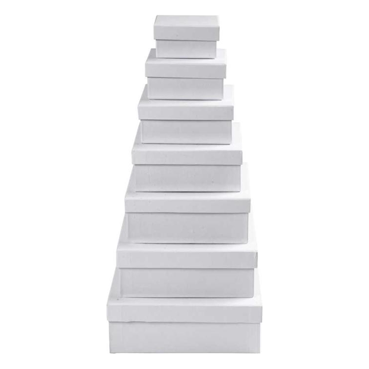 CREATIV CUTIE DE CARTON PĂTRATĂ PENTRU DECOR 12,5 CM - Imagine 1