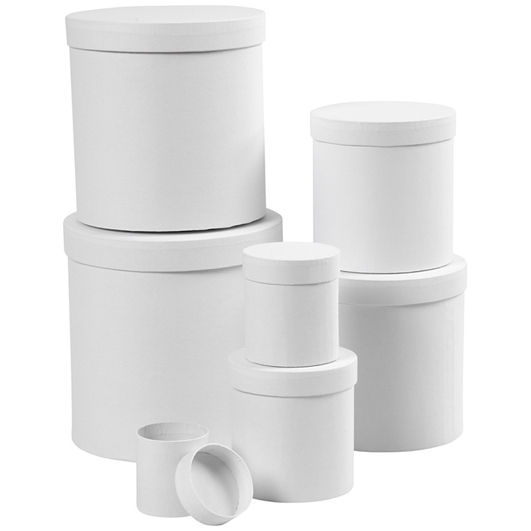 504381-141323 CREATIV CUTIE ROTUNDĂ DE CARTON PENTRU DECOR 20,2/19,5 CM. - Imagine 1