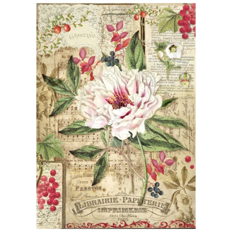 710064-156509 HÂRTIE DE OREZ STAMPERIA DECOUPAGE A4 - DFSA4264 - Imagine 1