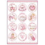 HÂRTIE DE OREZ DECOUPAGE PENTRU FETIȚE STAMPERIA A4 - DFSA4289