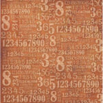 STAMPERIA NUMERE DECOUPAGE HÂRTIE DE OREZ 50/50 - DFT223