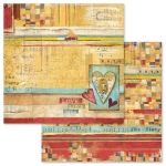 BLOC DE HÂRTIE PATCHWORK STAMPERIA 30.5/30.5CM - SBBL49 - Imagine 2