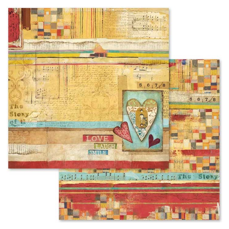 BLOC DE HÂRTIE PATCHWORK STAMPERIA 30.5/30.5CM - SBBL49 - Imagine 2
