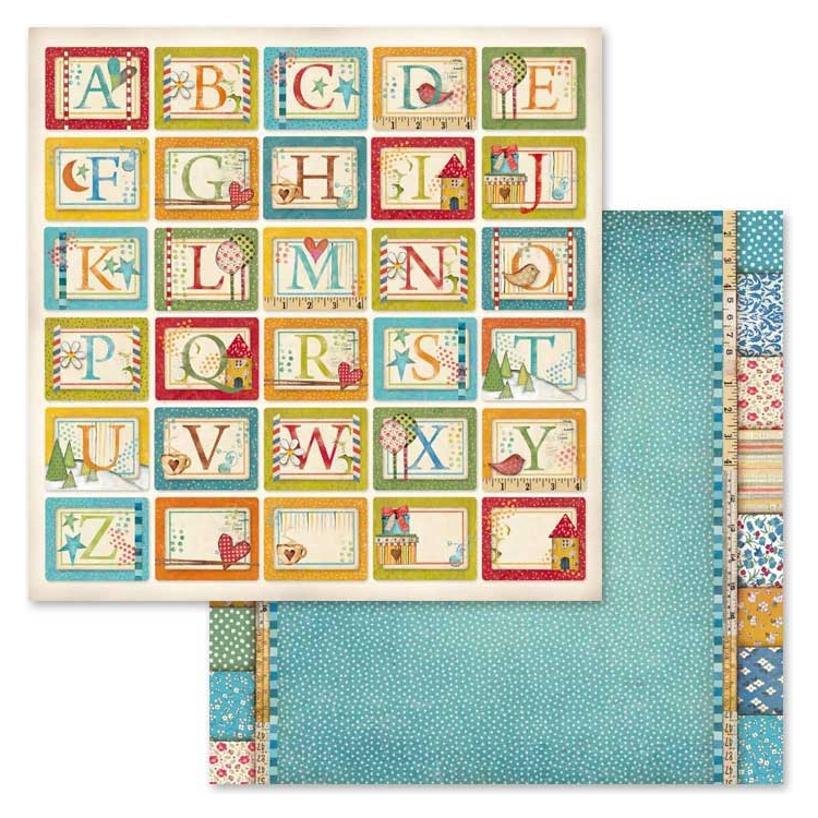 BLOC DE HÂRTIE PATCHWORK STAMPERIA 30.5/30.5CM - SBBL49 - Imagine 3