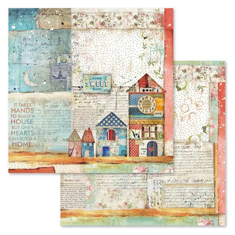 BLOC DE HÂRTIE PATCHWORK STAMPERIA 30.5/30.5CM - SBBL49 - Imagine 4