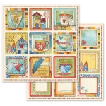 BLOC DE HÂRTIE PATCHWORK STAMPERIA 30.5/30.5CM - SBBL49 - Imagine 8