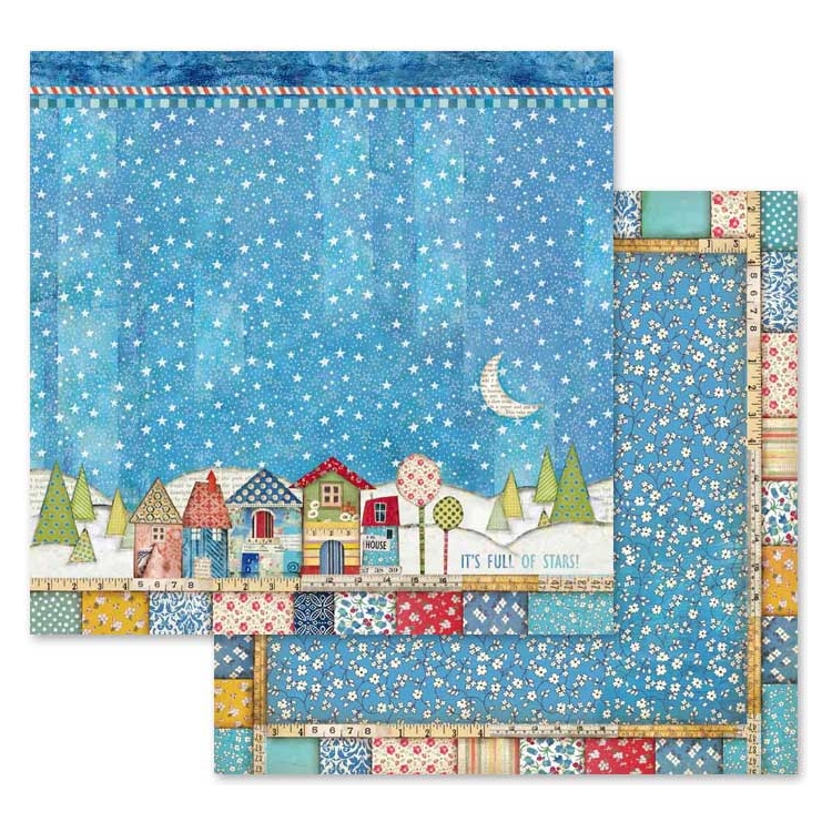 BLOC DE HÂRTIE PATCHWORK STAMPERIA 30.5/30.5CM - SBBL49 - Imagine 9