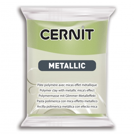 Pate-polimer-cernit-metalic CERNIT VERDE METALIZAT 56 G - Imagine 1