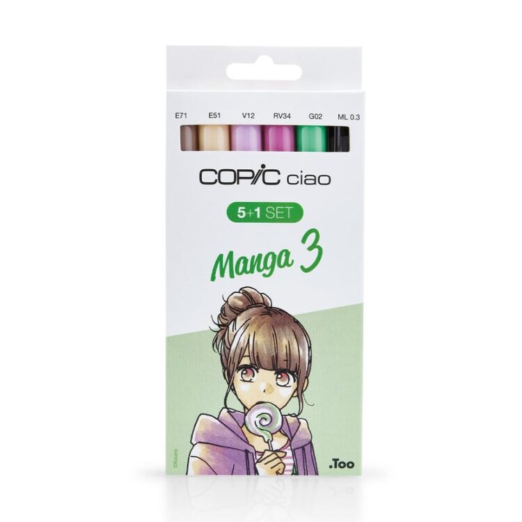 220558 COPIC CIAO SET - SET MANGA 5+1 #3 - Imagine 1