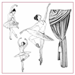 STAMPERIA DANCER DECOUPAGE HÂRTIE DE OREZ 50/50 - DFTM19