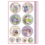 HÂRTIE DE OREZ STAMPERIA DECOUPAGE A4 - DFSA4082