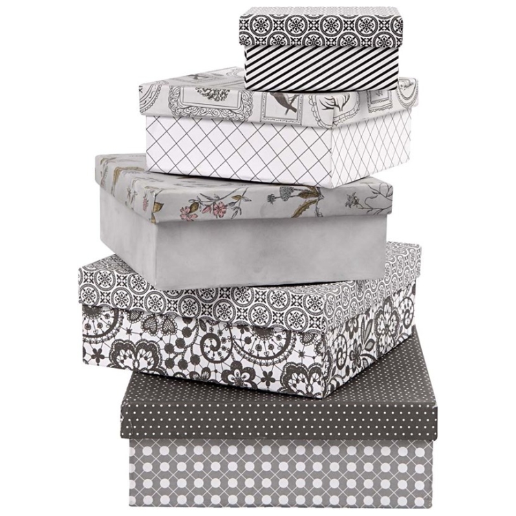 CREATIV CUTIE DE CARTON PĂTRATĂ PENTRU DECOR 12,5 CM - Imagine 2