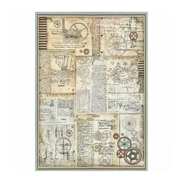 703032 HÂRTIE DE OREZ STAMPERIA DECOUPAGE A3 - DFSA3032 - Imagine 1