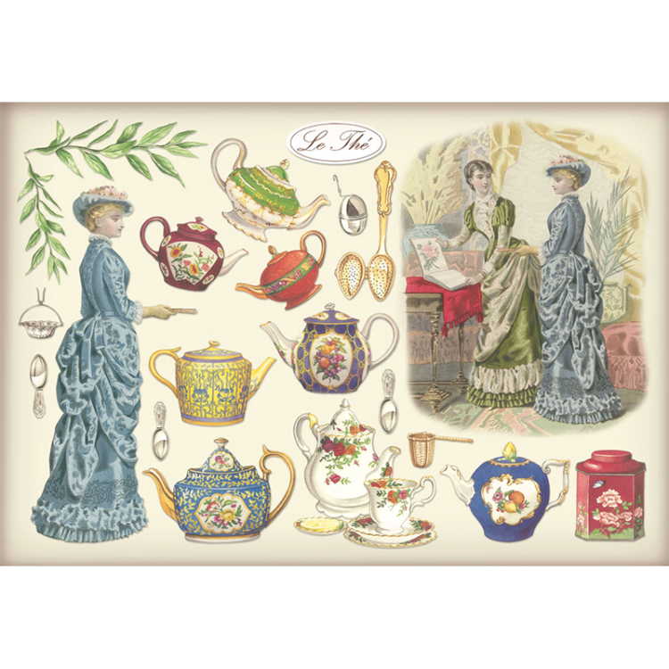 711202-105112 HÂRTIE DE OREZ STAMPERIA DECOUPAGE 48/33 - DFS120 - Imagine 1