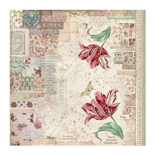 340005 STAMPERIA HÂRTIE BOTANICĂ DECOUPAGE 50/50 - DFT340 - Imagine 1