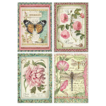 HÂRTIE DE DECUPAJ DE FLORI STAMPERIA BOTANIC A4 - DFSA4361