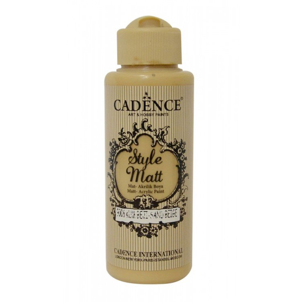 900601 VOPSEA ACRILICĂ CADENCE STYLE MAT 120 ML. - BEJ NISIP 9006 - Imagine 1