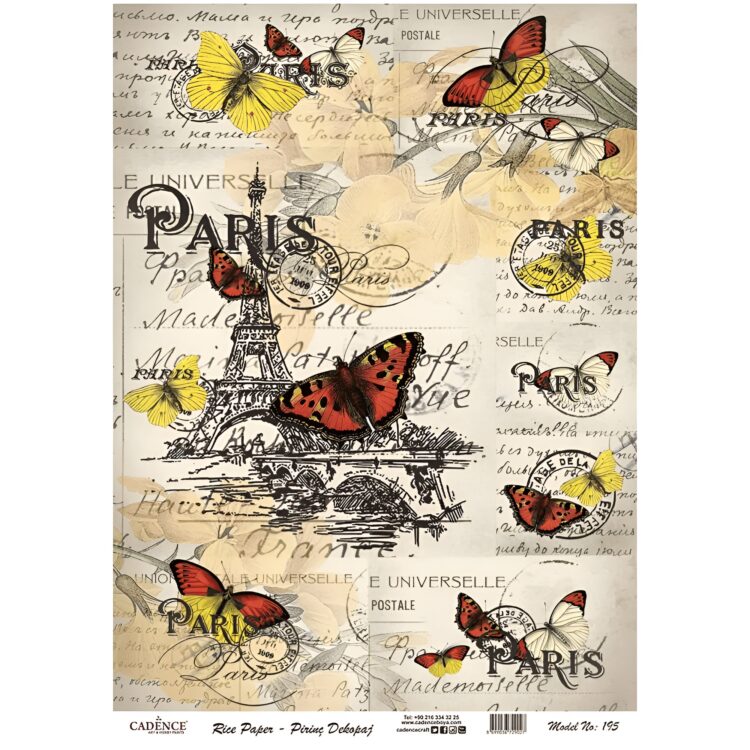 A3 – 195 CADENCE DECOUPAGE HÂRTIE DE OREZ A3 - 195 - Imagine 1
