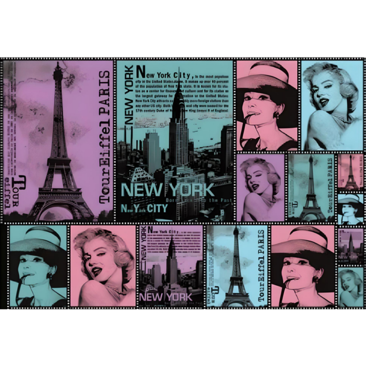 DFS278 (1) HÂRTIE DE OREZ STAMPERIA DECOUPAGE 48/33 - DFS278 - Imagine 1
