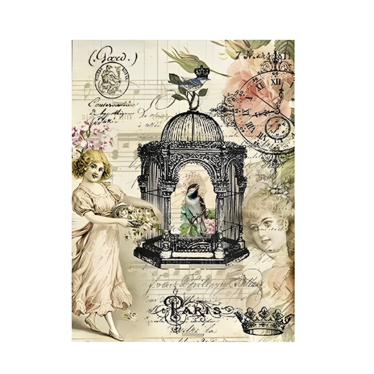 162151 (1) HÂRTIE DE OREZ CADENCE DECOUPAGE A3 - 151 - Imagine 1