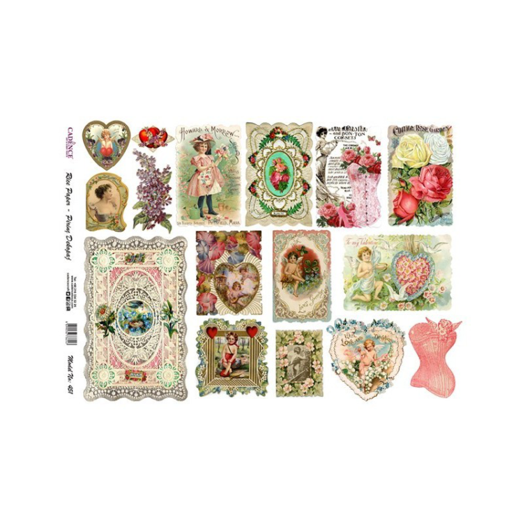 162451 HÂRTIE DE OREZ CADENCE DECOUPAGE A3 - 451 - Imagine 1