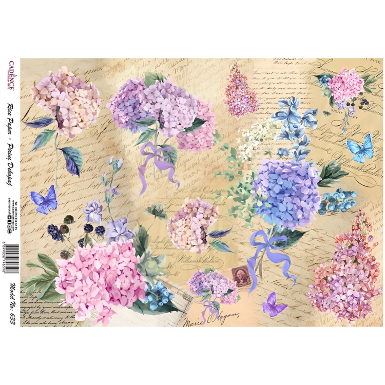 HÂRTIE DE OREZ CADENCE DECOUPAGE A3 - 633 - Imagine 1