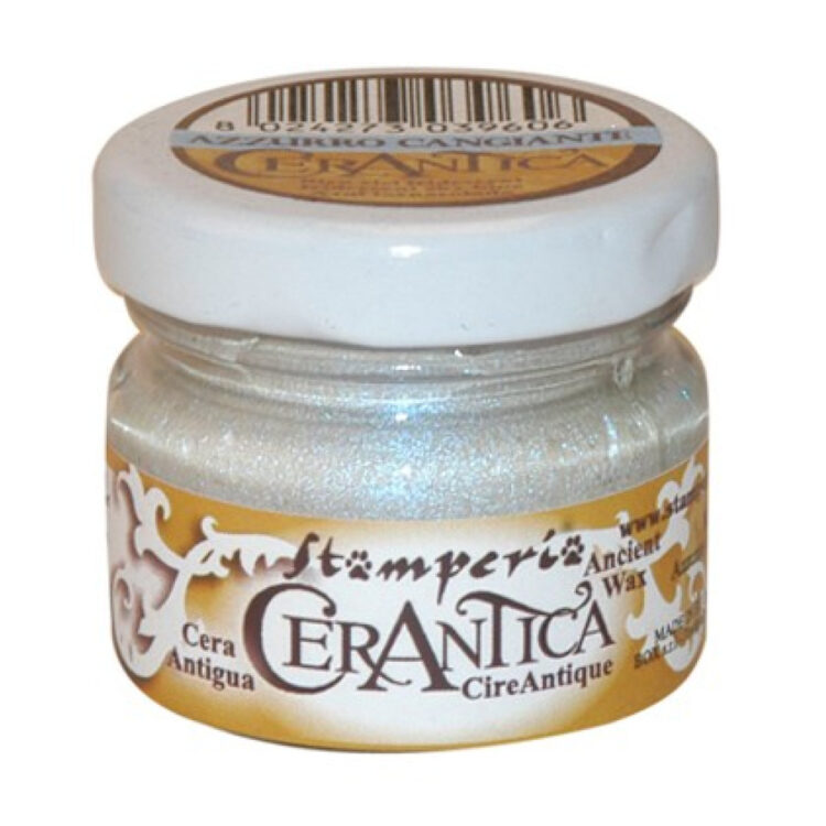 STAMPERIA CERANTICA 20 ML - PASTĂ DE CEARĂ AZZURRO CANGIANTE - Imagine 1