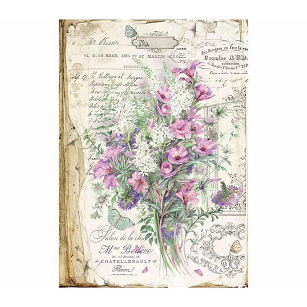 713034 STAMPERIA BUCHET DECOUPAGE HÂRTIE DE OREZ A3 - DFSA3034 - Imagine 1