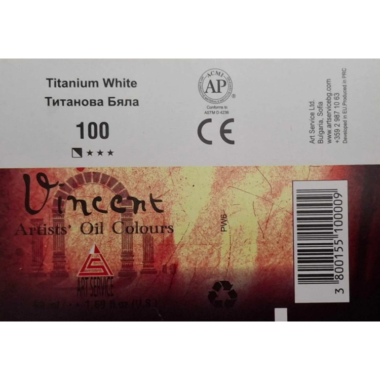 VOPSEAUA ÎN ULEI VINCENT 50 ML. - ALB TITAN - Imagine 2