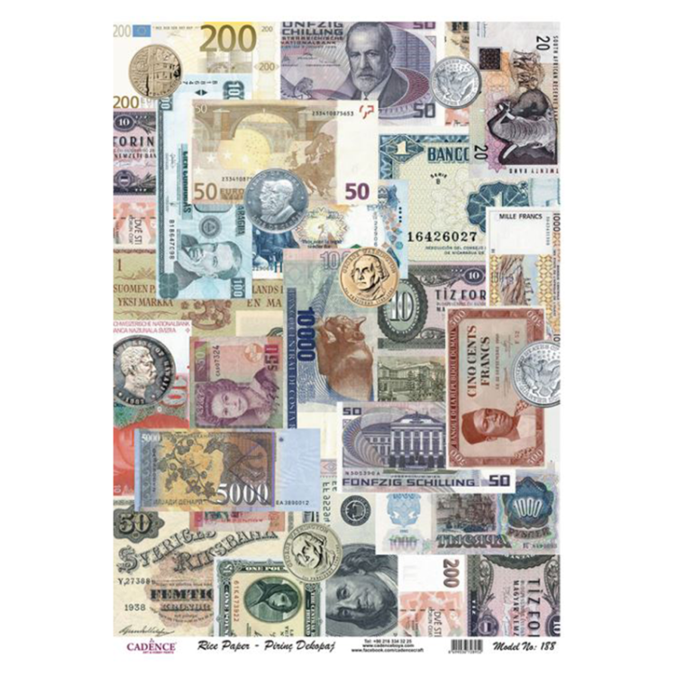 147188-142179 HÂRTIE DE OREZ CADENCE DECOUPAGE A4 - 188 - Imagine 1