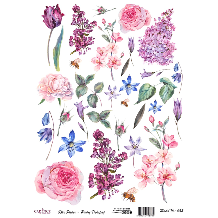 162632 HÂRTIE DE OREZ CADENCE DECOUPAGE A3 - 632 - Imagine 1