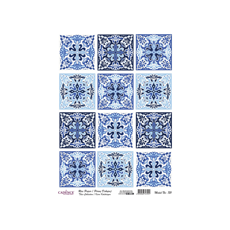 model-721 HÂRTIE DE OREZ CADENCE DECOUPAGE A4 - 721 - Imagine 1
