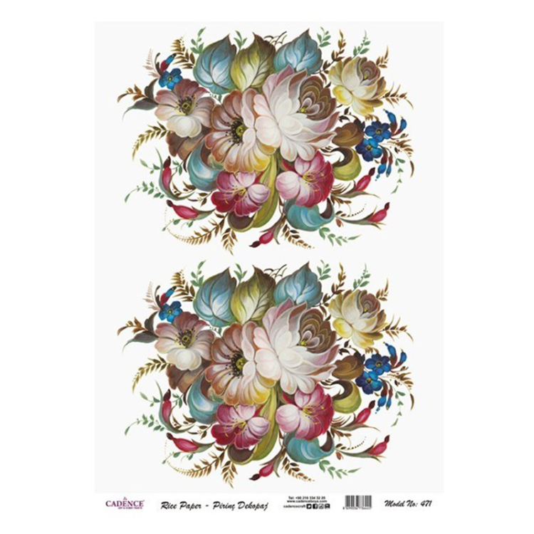 147471-142184 HÂRTIE DE OREZ CADENCE DECOUPAGE A4 - 471 - Imagine 1