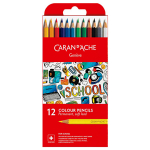 CREIOANE CU FLORI ȘCOLARE CARAN D'ACHE 12 CULORI