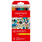 CREIOANE CU FLORI ȘCOLARE CARAN D'ACHE 12 CULORI