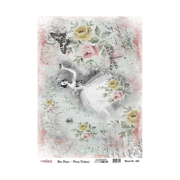 402 HÂRTIE DE OREZ CADENCE DECOUPAGE A4 - 402 - Imagine 1