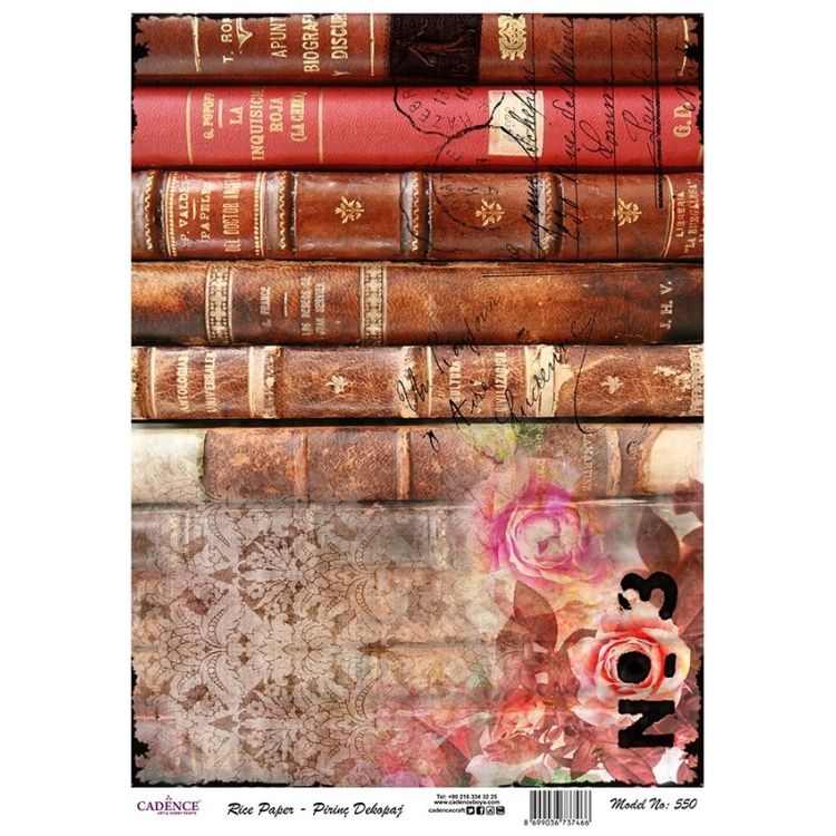 550 HÂRTIE DE OREZ CADENCE DECOUPAGE A4 - 550 - Imagine 1