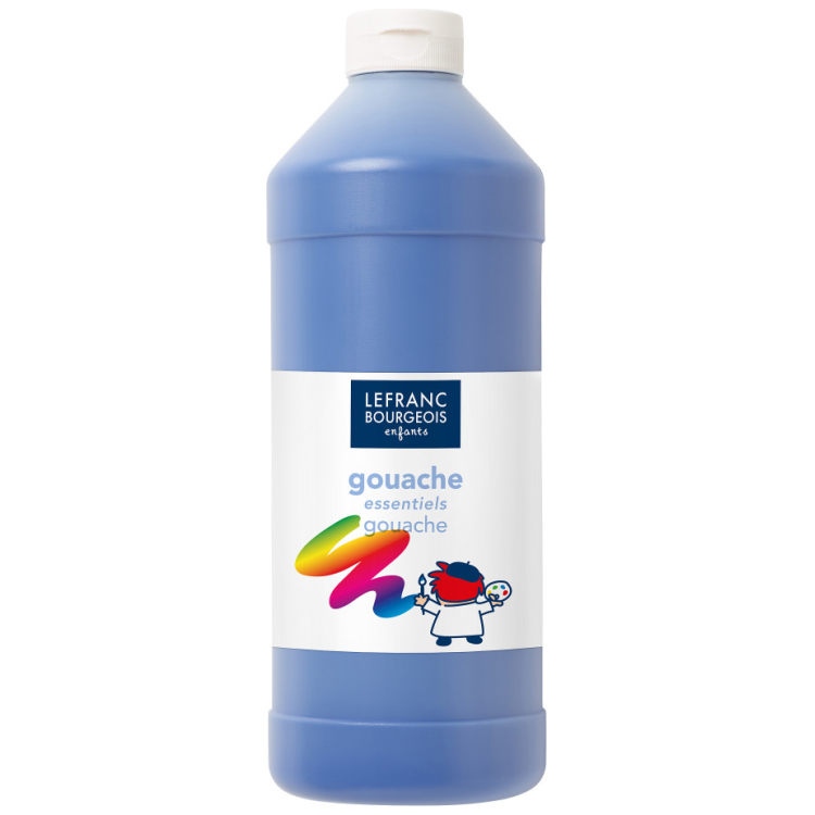 188519 L&B TEMPERA PAINT 1 LITRU - ALBASTRU ÎNCHIS 188519 - Imagine 1