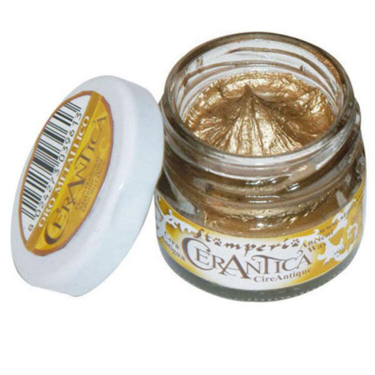 316084 STAMPERIA CERANTICA 20 ML - PASTĂ DE CEARĂ BRONZ METALIC - Imagine 1