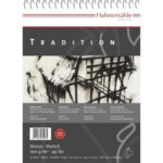 CAIET DE SCHIȚE HAHNEMUHLE TRADITION 100 GSM, 30/42 CM, 50 COLI