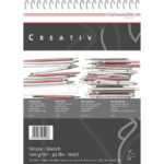 CAIET DE SCHIȚE HAHNEMUHLE CREATIV 100 GSM, 21/29,7 CM, A4, 100 L