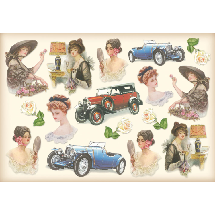 711220-105113 HÂRTIE DE OREZ STAMPERIA DECOUPAGE 48/33 - DFS122 - Imagine 1