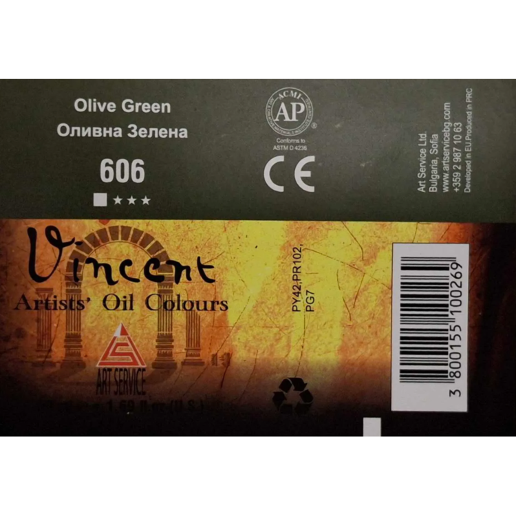 VOPSEAUA ÎN ULEI VINCENT 50 ML. - VERDE MASLINIU - Imagine 2