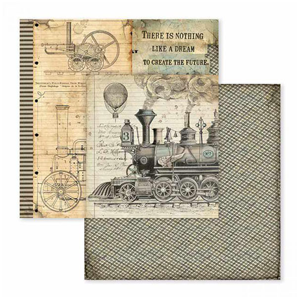 600008 STAMPERIA VOYAGES CARTON DE DESIGNER 30.5/30.5CM-SBB600 - Imagine 1