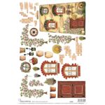 HÂRTIE DE DECOUPAGE CALAMBOUR 48/33 CM - CO 08