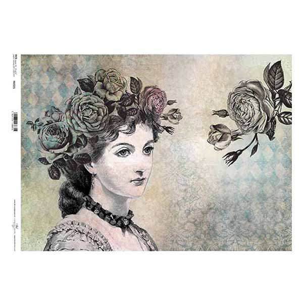 R0222L small HÂRTIE DE OREZ DECOUPAGE COLECTIE ITD A3 - R0222L - Imagine 1